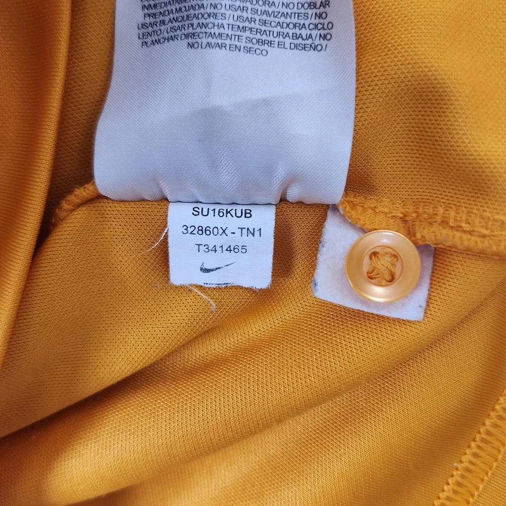 Tennessee Volunteers Polo Shirt Mens Small Orange NCAA Football Nike Dri Fit